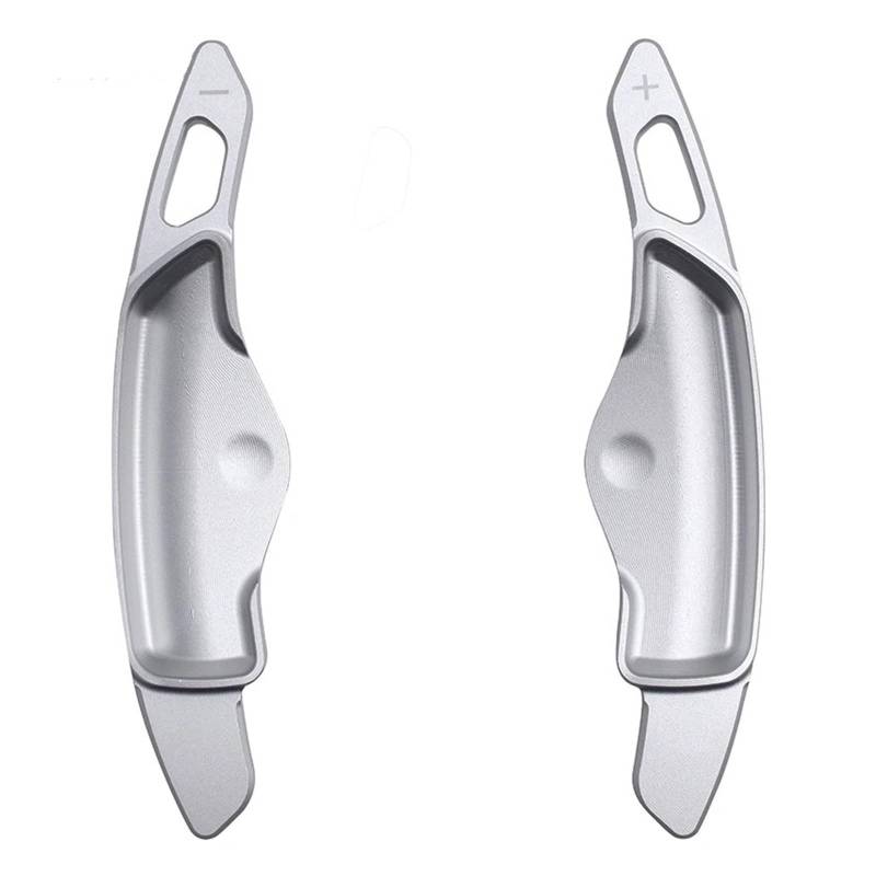 AXCDEVFC Paddle Shifters Kompatibel Mit Hyundai Für Sonata 2020 2021 2022 2023 Für Tucson 2022 2023 Geschmiedete Legierung Auto Schaltwippenabdeckungen Lenkrad Schaltwippenverlängerung(Silver) von AXCDEVFC