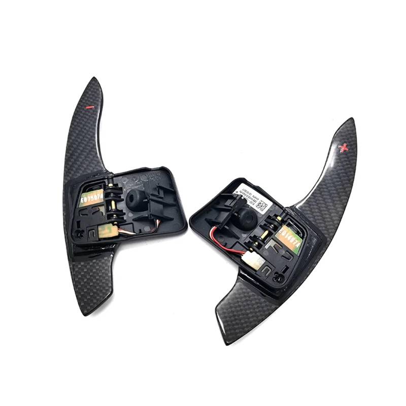 AXCDEVFC Paddle Shifters Kompatibel Mit Jaguar Für XF XE Kohlefaser-Auto-Schaltwippenabdeckung Lenkrad-Schaltwippen-Schalthebel Erweitertes Innenzubehör von AXCDEVFC