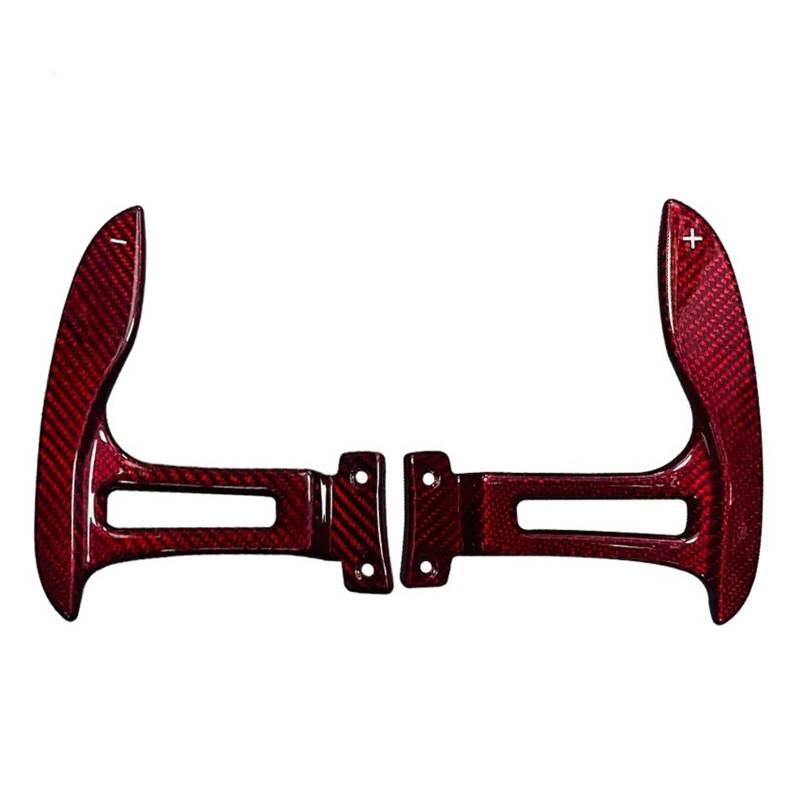 AXCDEVFC Paddle Shifters Kompatibel Mit Maserati Für Quattroporte 2013 2014 2015 2016 2017 2018 2019 2020 Carbon-Auto-Schaltwippen Paddle Extender Innenausstattung(Red) von AXCDEVFC