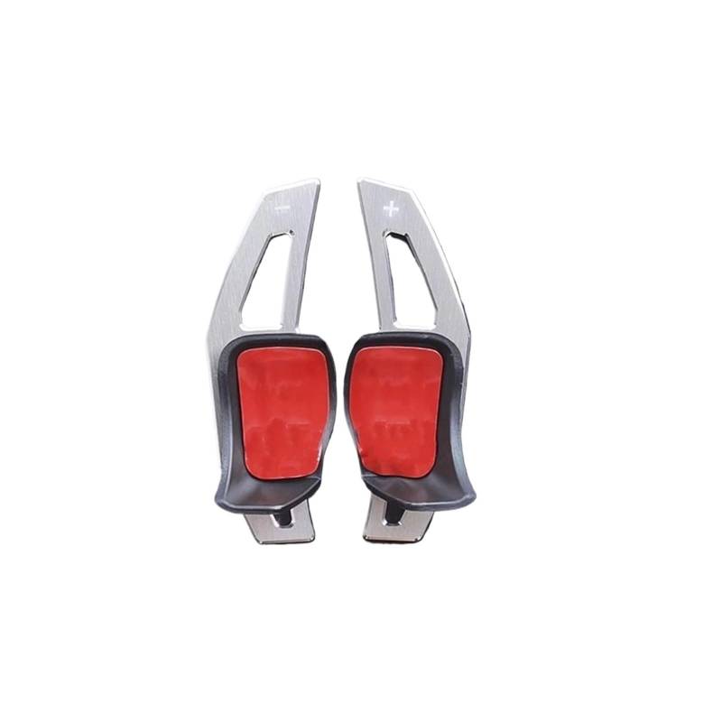AXCDEVFC Paddle Shifters Kompatibel Mit Skoda Für Octavia A7 Für MK3 5E RS VRS Für Superb B8 Auto-Schaltwippenabdeckung Schaltwippen-Lenkradschalthebelverlängerung(Silver) von AXCDEVFC