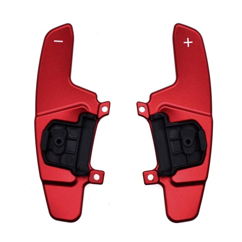AXCDEVFC Paddle Shifters Kompatibel Mit VW Für GTE R Für GTD 2015 2016 2017 2018 2019 2020 Auto-Schaltwippenabdeckung Aus Aluminiumlegierung Lenkradschaltwippenverlängerung(Red) von AXCDEVFC