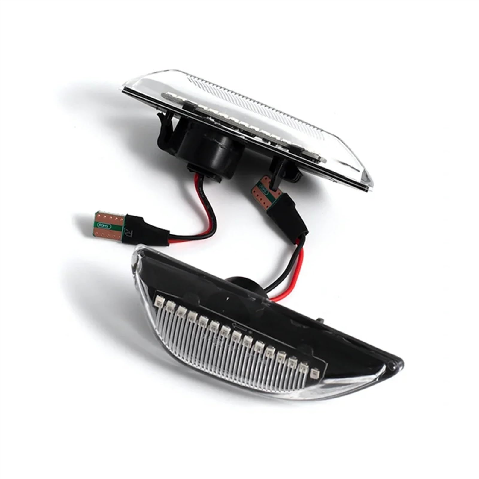 AXCDEVFC Rückspiegel Blinker Licht Kompatibel Mit Opel Für Mokka X 2012 2013 2014 2015 2016 2017 2018 2019 2020 2-TLG. Dynamische Blinker-Seitenmarkierungsleuchte 95434685(Crystal Type) von AXCDEVFC