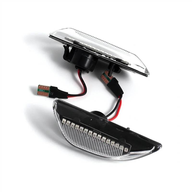 AXCDEVFC Rückspiegel Blinker Licht Kompatibel Mit Opel Für Mokka X 2012 2013 2014 2015 2016 2017 2018 2019 2020 2-TLG. Dynamische Blinker-Seitenmarkierungsleuchte 95434685(Crystal Type) von AXCDEVFC