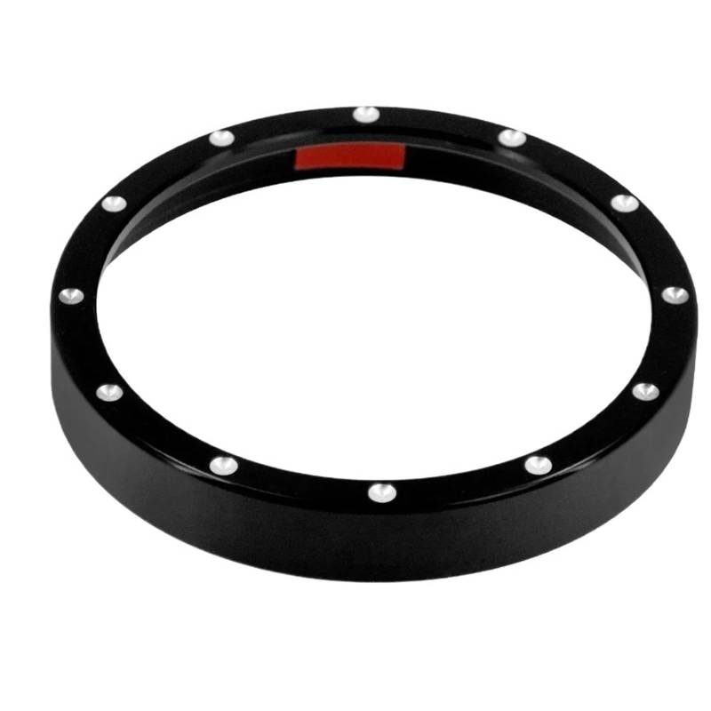 AXCDEVFC Tachometer Rahmen Motorrad Kompatibel Mit Street Für Bob Für Sportster XL Motorrad-Tachometer-Lünettenring-Drehzahlmesser Zierring-Abdeckung Motorrad-Messgerätrahmen(B) von AXCDEVFC