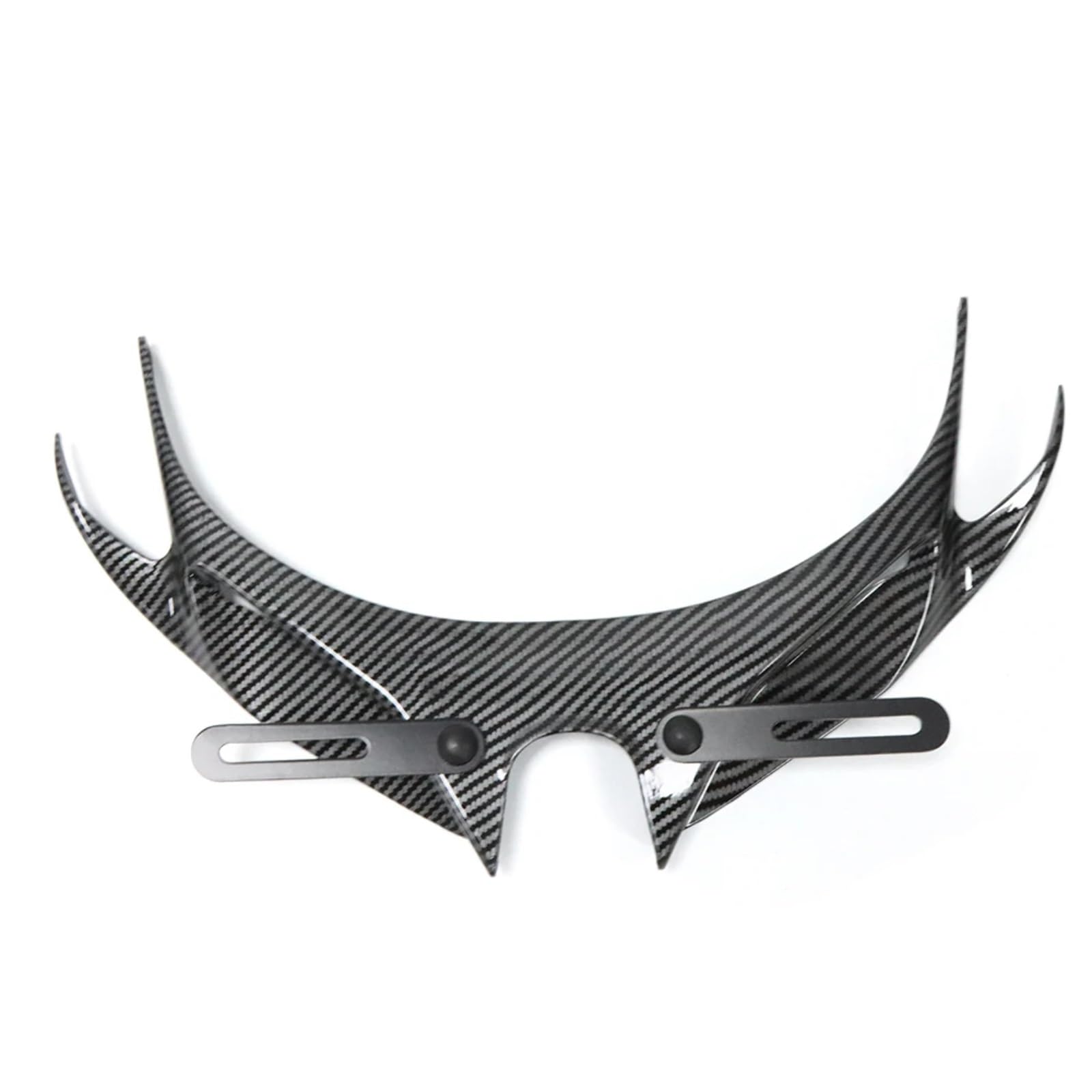 Motorrad Winglets Kompatibel Mit Forza 350 2021 2022, 1 Stück, Motorrad-Frontverkleidungs-Winglets, Aerodynamisch Für Flügelseitenflügel, Spoiler, Luftabweiser, Dekoratives Zubehör(Carbon Fiber) von AXCDEVFC