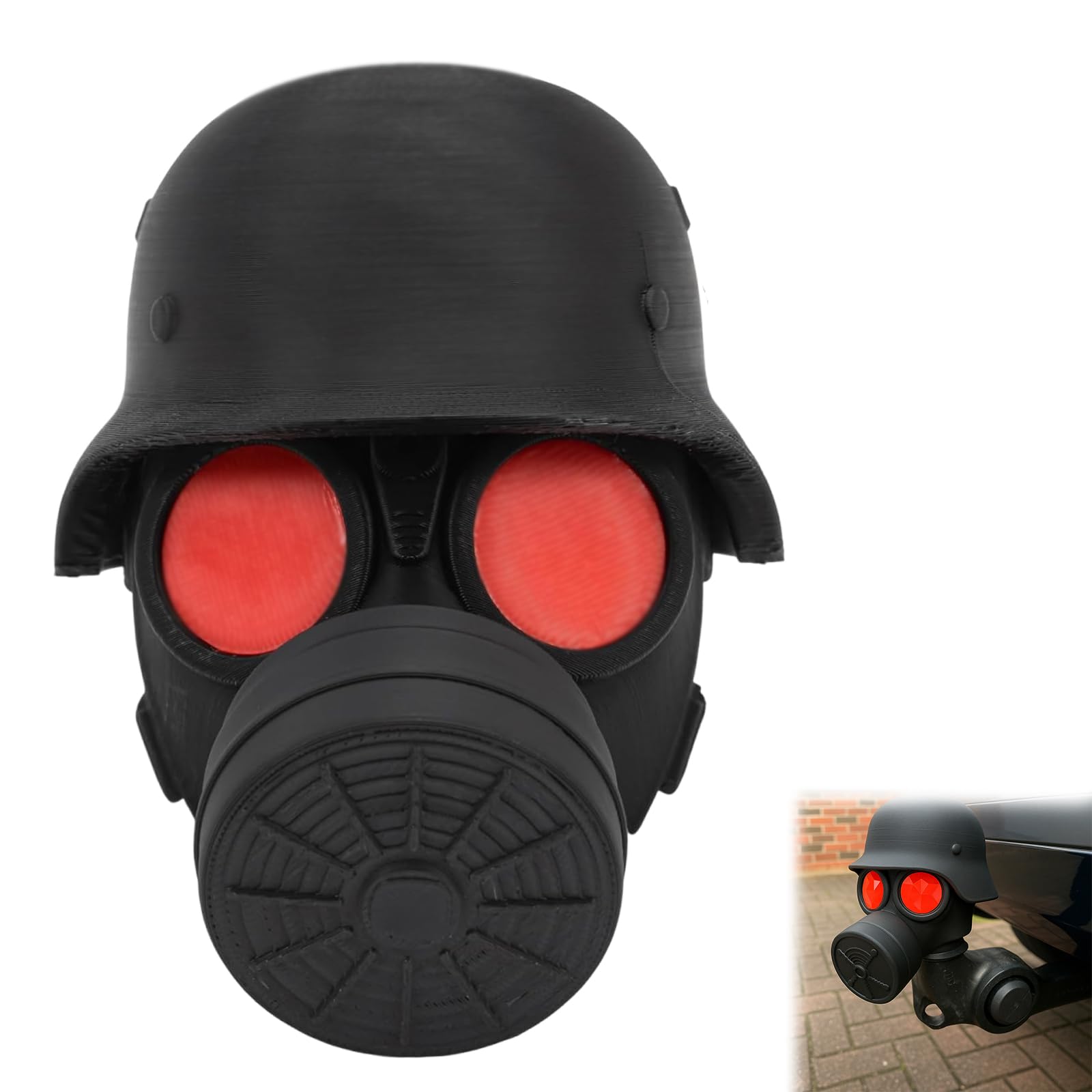 Anhängerkupplung Abdeckung, Abdeckkappe Anhängerkupplung, Kunststoff Anhängerkupplung Abdeckung Lustig mit Helm und Maske, Kappe Anhängerkupplung für Auto Trimmen Anhängerkupplung Abdeckung, Abdeckkappe Anhängerkupplung, Kunststoff Anhängerkupplung Abdeckung Lustig mit Helm und Maske, Kappe Anhängerkupplung für Auto Trimmen von AXERHK