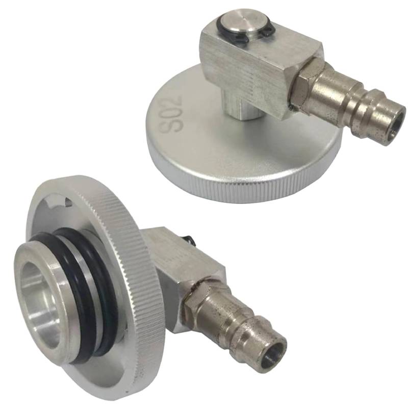 AXILYZE Adapter für Bremsflüssigkeitsbehälter mit Euro-Spitze, Aluminium-Bremsenentlüfter-Adapter, geeignet für die meisten koreanischen Automodelle von AXILYZE