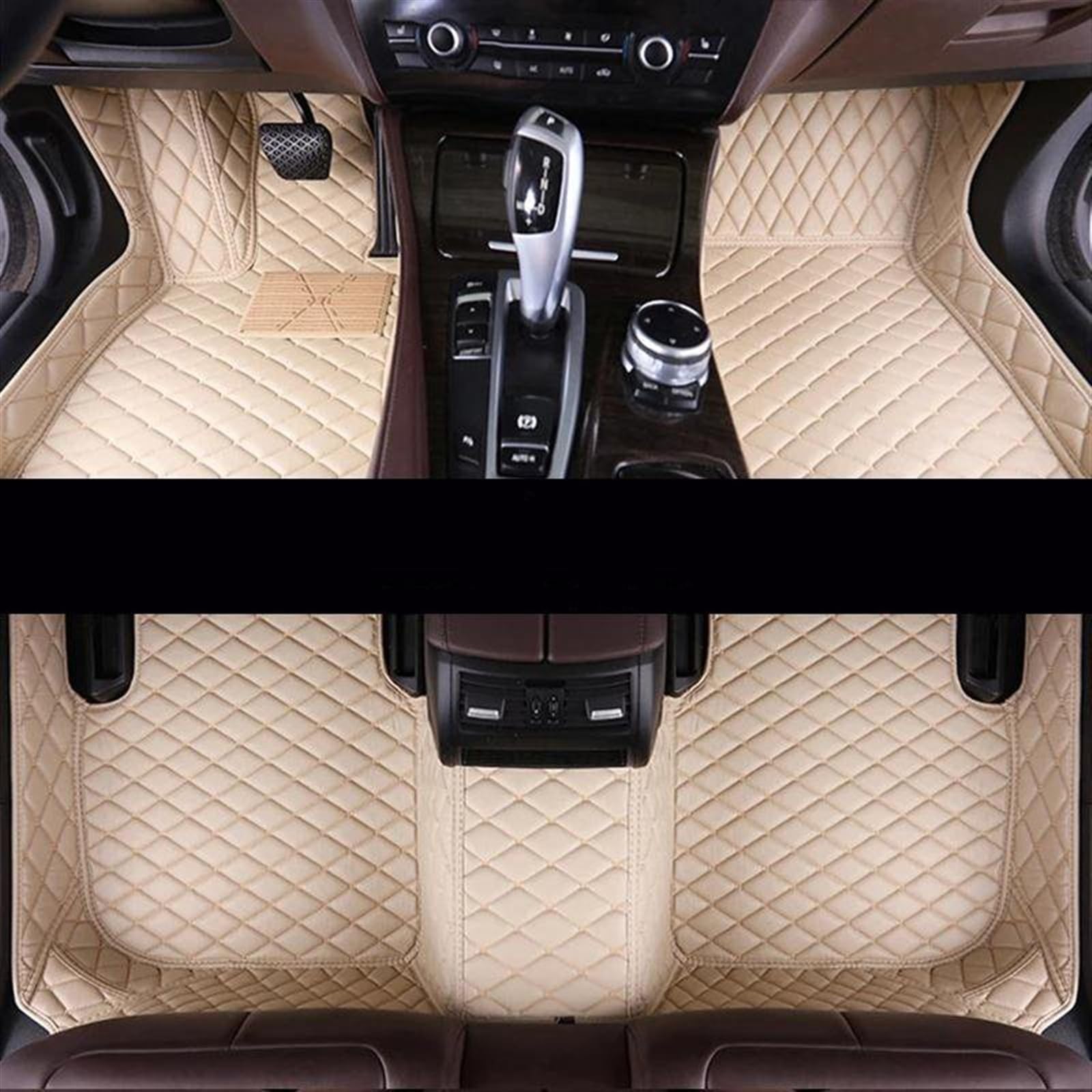 AXTAZS Fußmatten Auto Kompatibel Mit Panamera 2010 2011 2012 2013 Auto-Fußmatten, Individuelle Auto-Fußpolster, Teppichbezug, rutschfeste Fußraummatten, Innenzubehör(6) von AXTAZS