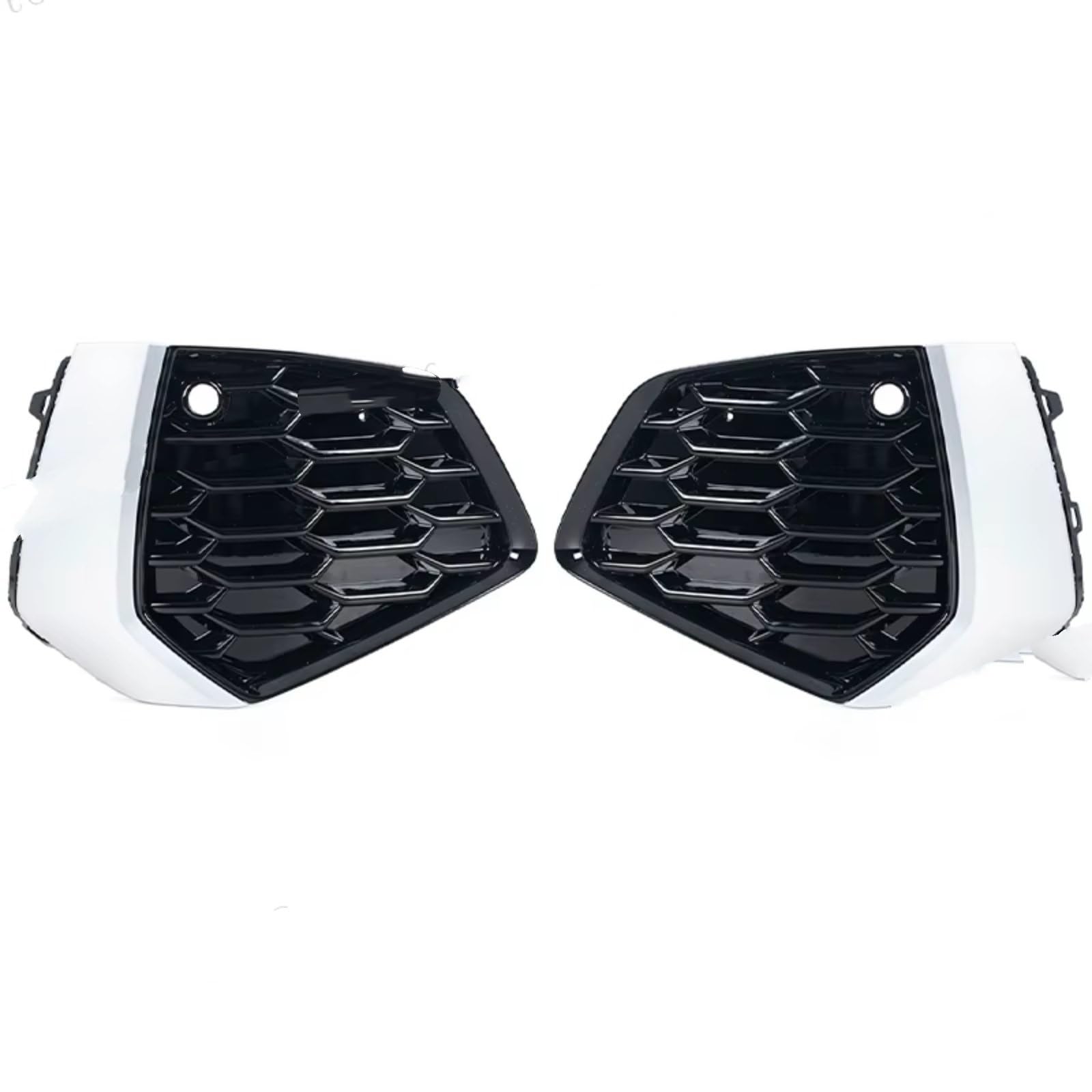 AXTAZS Kompatibel Mit A3 2021–2023, Frontstoßstange, Nebelscheinwerfer, Nebelscheinwerfer, Silberne Zierleiste, Rahmenform, Dekorative Deckelkappe Nebel Lampe Grill(A one Pair) von AXTAZS