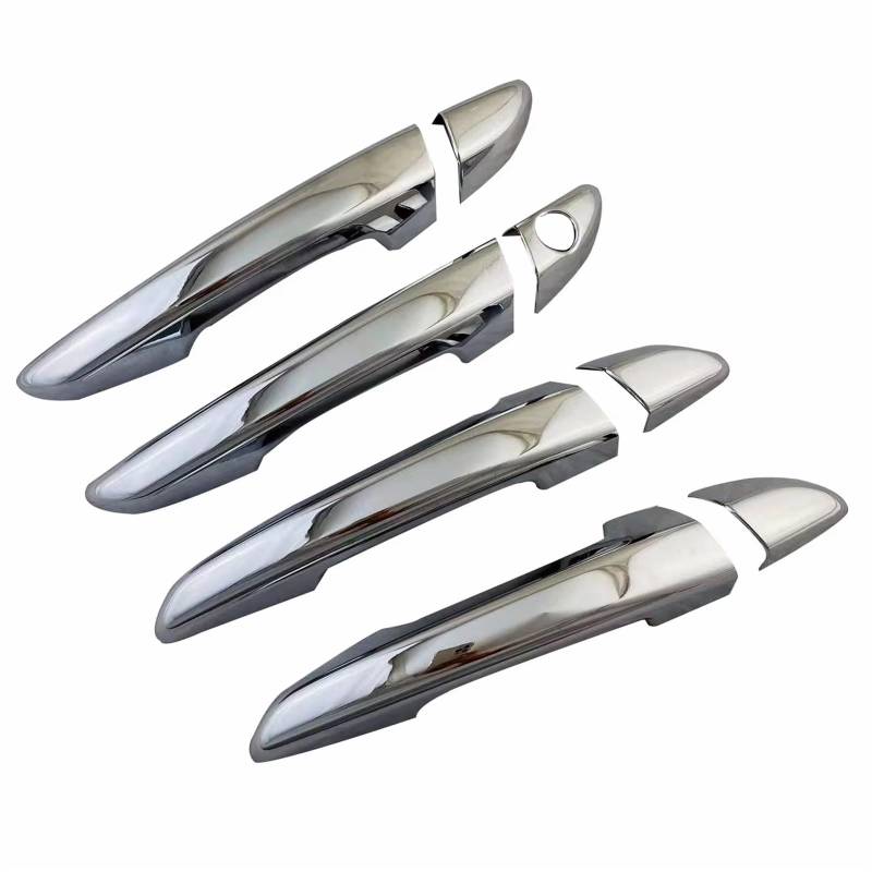 AXTAZS Kompatibel Mit Hyundai Für Sonata 2015 2016 2017 2018 2019 Autoaufkleber Chrom Silber Außentürgriff Formabdeckung Verkleidung Auto TüRgriff Zierschale(Without smart Hole) von AXTAZS