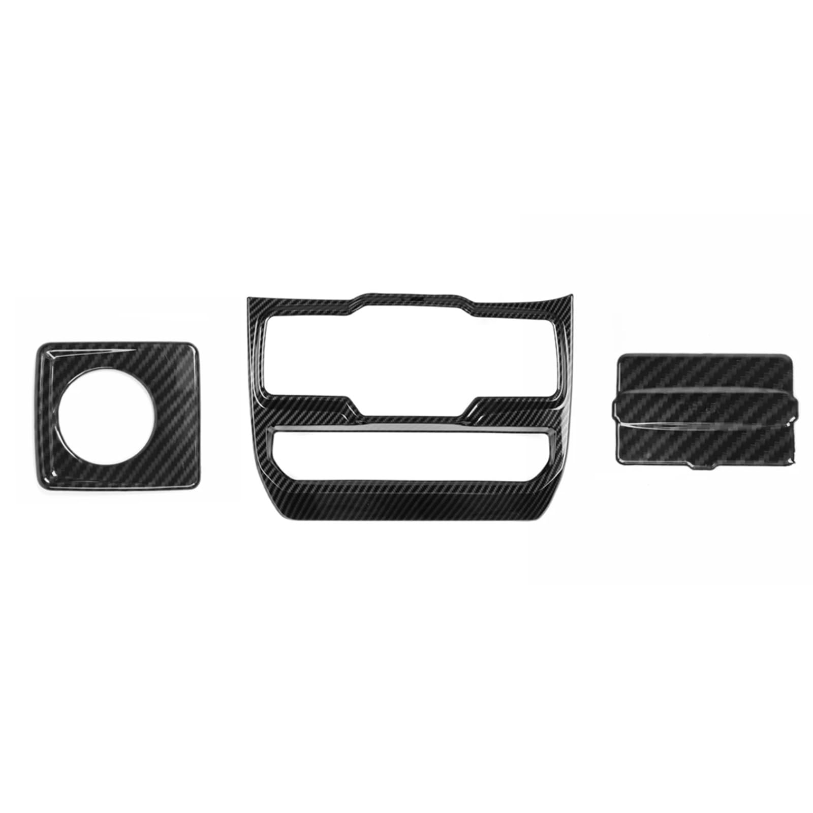 AXTAZS Kompatibel Mit Jeep Für Wrangler Für JL Für Gladiator Für JT 2018 2019 2020 2021 2022 2023 Zigarettenanzünder/Fenstersteuerung Dekoration Autozubehör Abdeckung CD-Bedienfelds(Black,B) von AXTAZS