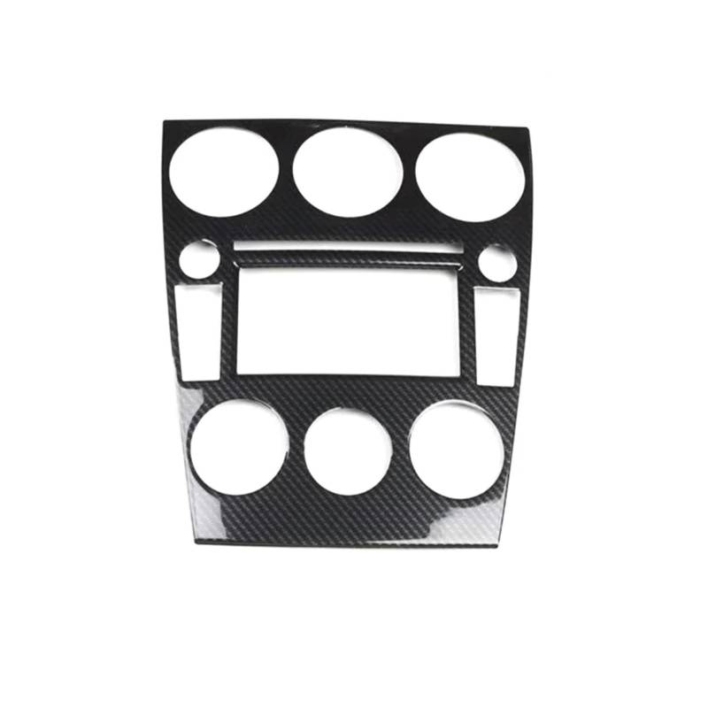 AXTAZS Kompatibel Mit Mazda 6 2006 2007 2008 2009 2010 2011 2012 2013 2014 2015 Auto-Armaturenbrett-Mittelkonsole GPS-Panel-Abdeckungsaufkleber Abdeckung CD-Bedienfelds(Black Carbon,color1) von AXTAZS