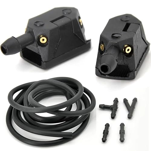 AXTAZS Kompatibel Mit Sanjiang Für Espace Ersatz-Scheibenwischer-Waschanlage-Sprühdüse, Auto-Universal-Frontscheibenwaschpumpe düsen für scheibenwischer(Nozzle and Hose) von AXTAZS