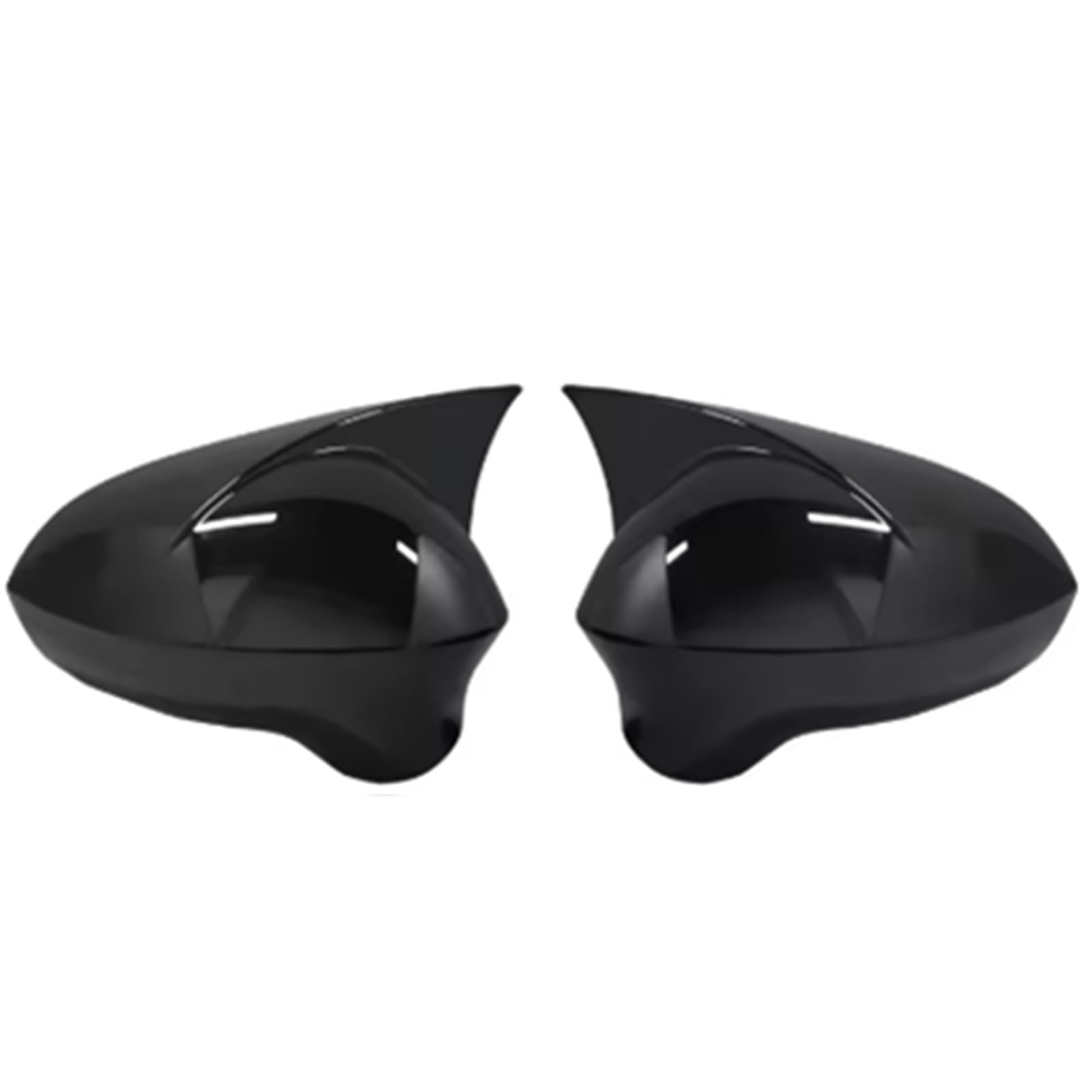 AXTAZS Kompatibel Mit Seat Für Leon MK2 2009 2010 2011 2012 2 Stück ABS-Kunststoff Fledermaus-Spiegelabdeckungen Kappen Rückfahrgehäuseabdeckung Rückspiegelkappe(Bright Black) von AXTAZS
