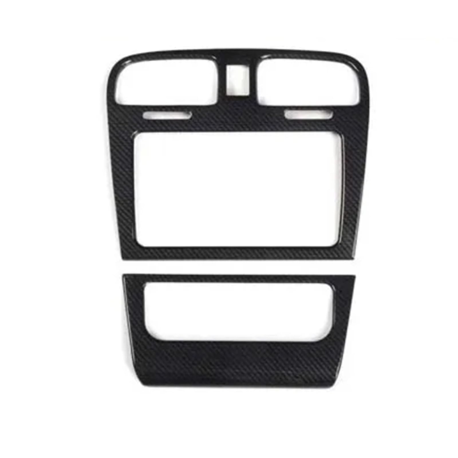 AXTAZS Kompatibel Mit VW Für Golf 6 2010 2011 2012, Armaturenbrett-Mittelkonsolenrahmen, Zierleiste, Innenraum-Autozubehör-Formteile Abdeckung CD-Bedienfelds(Black) von AXTAZS