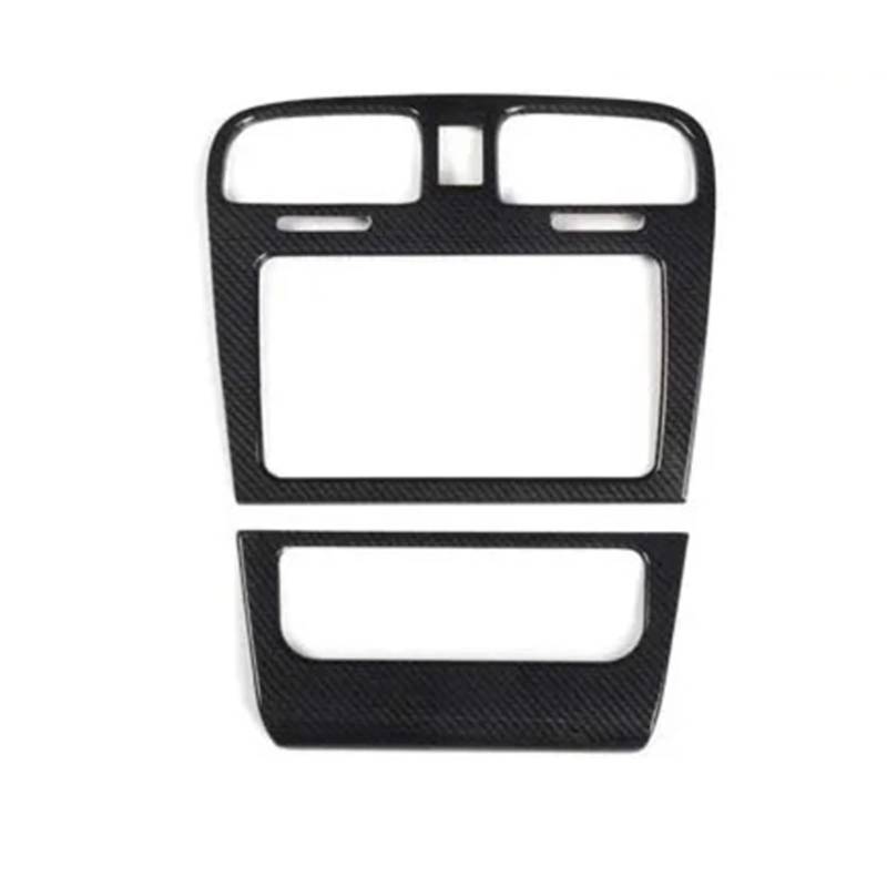 AXTAZS Kompatibel Mit VW Für Golf 6 2010 2011 2012, Armaturenbrett-Mittelkonsolenrahmen, Zierleiste, Innenraum-Autozubehör-Formteile Abdeckung CD-Bedienfelds(Black) von AXTAZS