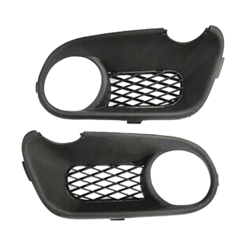 AXTAZS Kompatibel Mit VW Für Touareg 2003 2004 2005 2006 2007 7L6853663F 2 Stück Auto-Front-Unterstoßstange Nebelscheinwerfer-Kühlergrill-Abdeckung Mit Loch Automontage Nebel Lampe Grill von AXTAZS