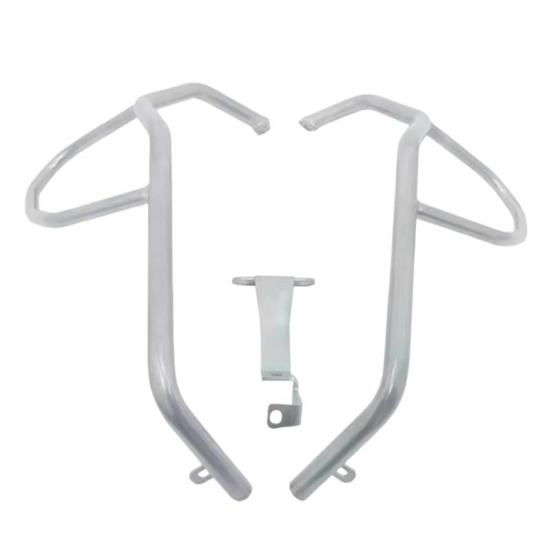 AXTAZS Motorschutz Crash Bar Kompatibel Mit Für F850GS Für F750GS 2017 2018 2019 2020 2021 2022 2023 Motorschutzverkleidungsrahmenschutz Oberer Unterer Crash-Tank-Stoßfänger(Silver,Upper) von AXTAZS