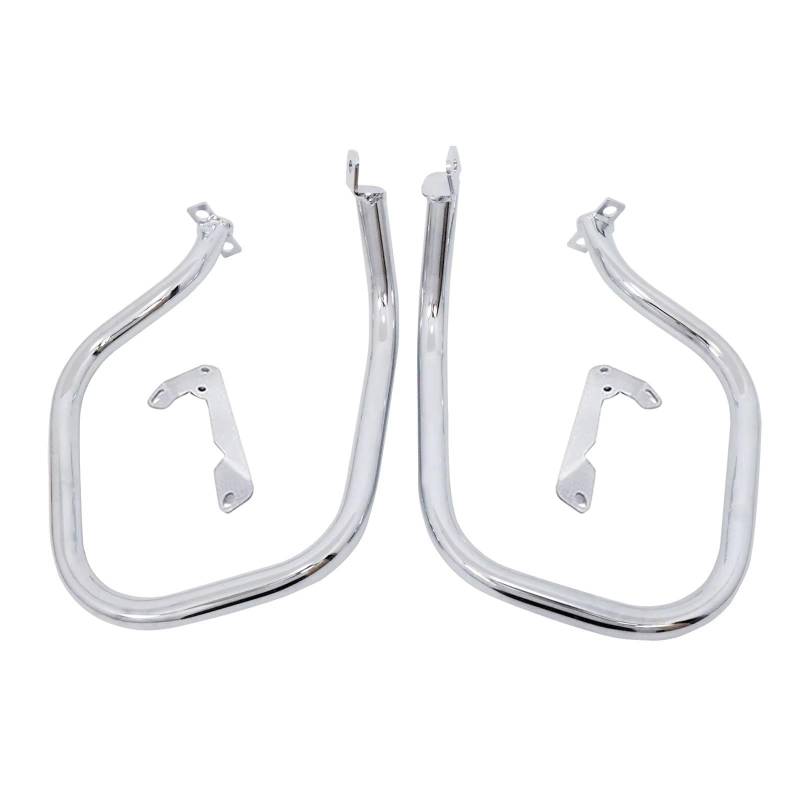 AXTAZS Motorschutz Crash Bar Kompatibel Mit Für R1250RT 2018 2019 2020 2021 2022 2023 Motorrad Highway Front- Und Heckmotorschutzstoßstangen Crash Bar Stunt Cage Protector(Chrome,Rear) von AXTAZS