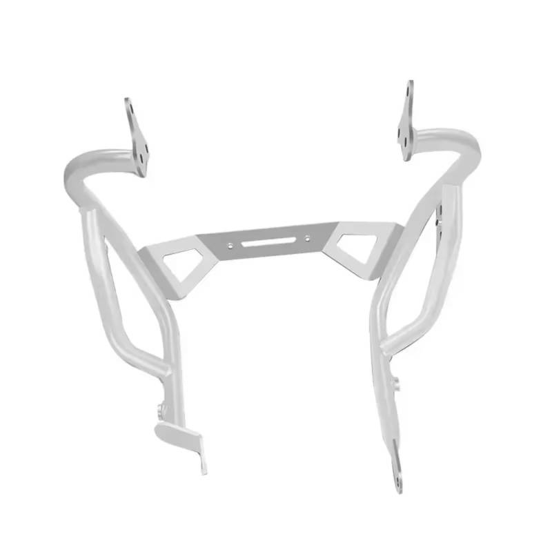 AXTAZS Motorschutz Crash Bar Kompatibel Mit Transalp XL 750 Für TRANSALP750 2023 2024 Oberer Und Unterer Autobahn-Sturzbügel Für Motorräder Motortank-Schutzbügel Stoßstangenschutz(Silver,Lower) von AXTAZS