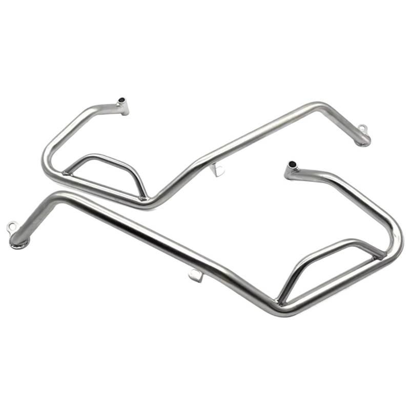 AXTAZS Motorschutz Crash Bar Kompatibel Mit X-ADV750 Für XADV 750 2021 2022 2023 2024 Motorrad-Motor-Crash-Bar-Schutzrahmen-Schieberegler Stoßfänger-Fallschutzzubehör(Silver,Lower) von AXTAZS