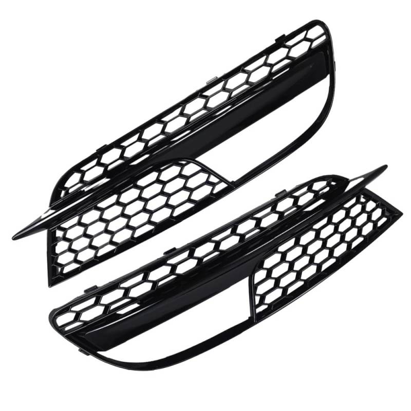 Kompatibel Mit A5 2012 2013 2014 2015 2016 8T0807681H 1 Paar Auto Nebelscheinwerfer Gitter Auto Frontstoßstange Nebelscheinwerfer Abdeckung Gitter Auto Montage Nebel Lampe Grill von AXTAZS