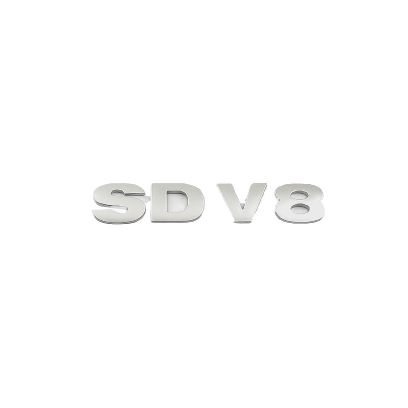 AXTGBHL Auto SDV6 SDV8 Kofferraum-Logo, Emblem, Aufkleber, passend für Land Rover Range Rover Sport Discovery 4 Defender Zubehör (SDV8, mattes Silber) von AXTGBHL