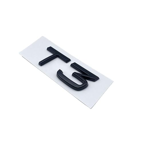AXTGBHL Glänzender schwarzer Emblem-Namensschild-Aufkleber, passend für Volvo V40, T3, T4, T5, Auto-Heckaufkleber, Kofferraum, Buchstaben, Zahlen, Emblem, glänzend schwarz T3) von AXTGBHL