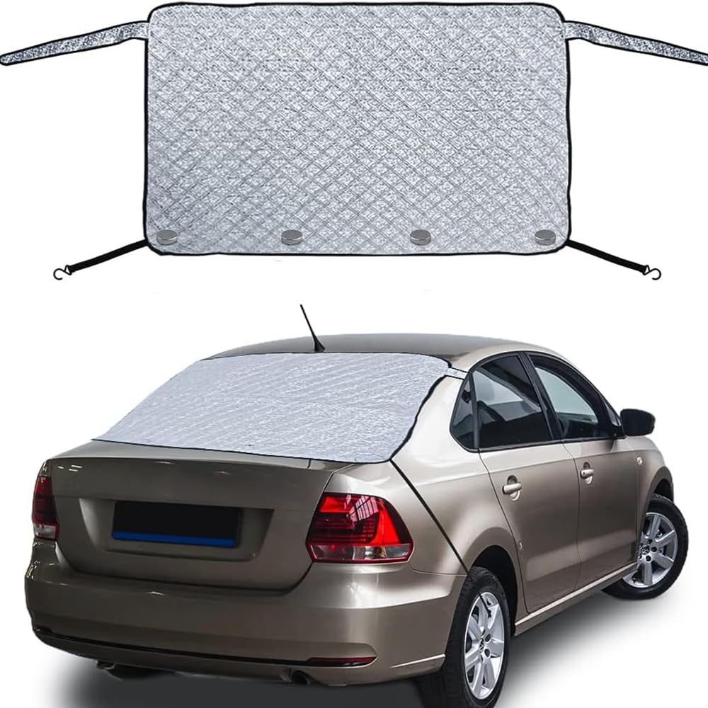 AYAMAYA Heckscheibenabdeckung Auto Heckscheibe Scheibenabdeckung Winter mit Magnet, Auto Eisschutz Frostschutz Abdeckung Anti Schneedecke Scheibenschutz UV-Schutz Abdeckung Winterabdeckung 140x80cm AYAMAYA Heckscheibenabdeckung Auto Heckscheibe Scheibenabdeckung Winter mit Magnet, Auto Eisschutz Frostschutz Abdeckung Anti Schneedecke Scheibenschutz UV-Schutz Abdeckung Winterabdeckung 140x80cm von AYAMAYA