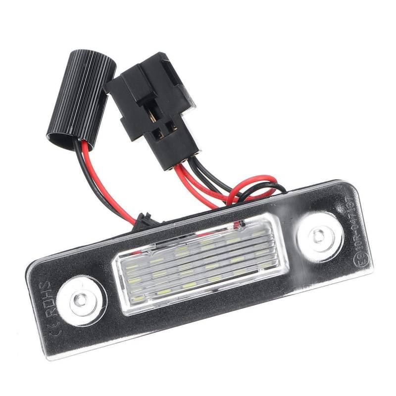 Kennzeichenbeleuchtung,Kennzeichenleuchte 1 Paar Autonummer Kennzeichen Licht für Skoda Octavia 2 Facelift 2009-2012 Facelifted 2003-2012 Roomerster 5J 2006-2010 von AYKANING