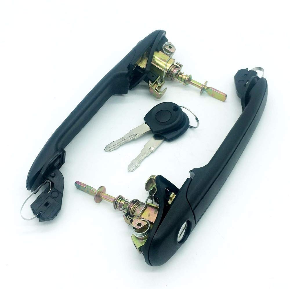 Auto TüRgriff Schale,AußEntüRgriff Abdeckung 2 stücke Autotürschloss Griff Vorne rechts Links mit Barrelschlüssel für VW Polo 6N 6N1 6N2 Auto TüRgriff Schale,AußEntüRgriff Abdeckung 2 stücke Autotürschloss Griff Vorne rechts Links mit Barrelschlüssel für VW Polo 6N 6N1 6N2 von AYKANING