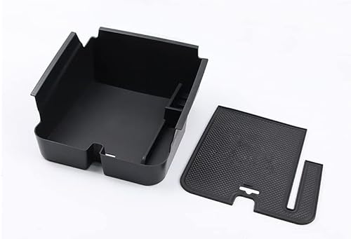 Mittelkonsole Organizer, Ablagefach Mittelkonsole Abs Auto Armlehne Box Aufbewahrungsbox-Konsole mit MAT FIT-Verwendung fit gebrauch für Vw Touareg 2011-2019 Container Organizer Tray Interior Accessoi von AYKNINGD