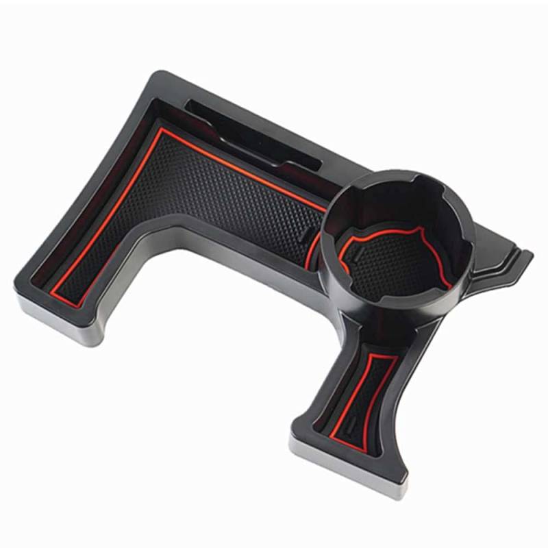 Mittelkonsole Organizer, Ablagefach Mittelkonsole Car Center Console Aufbewahrungsbox mit rutschfesten Gummimatten + Tasse Halter Fit Verwendung fit gebrauch für Suzuki Jimny 2018 2019 2020 Mt. Muster von AYKNINGD