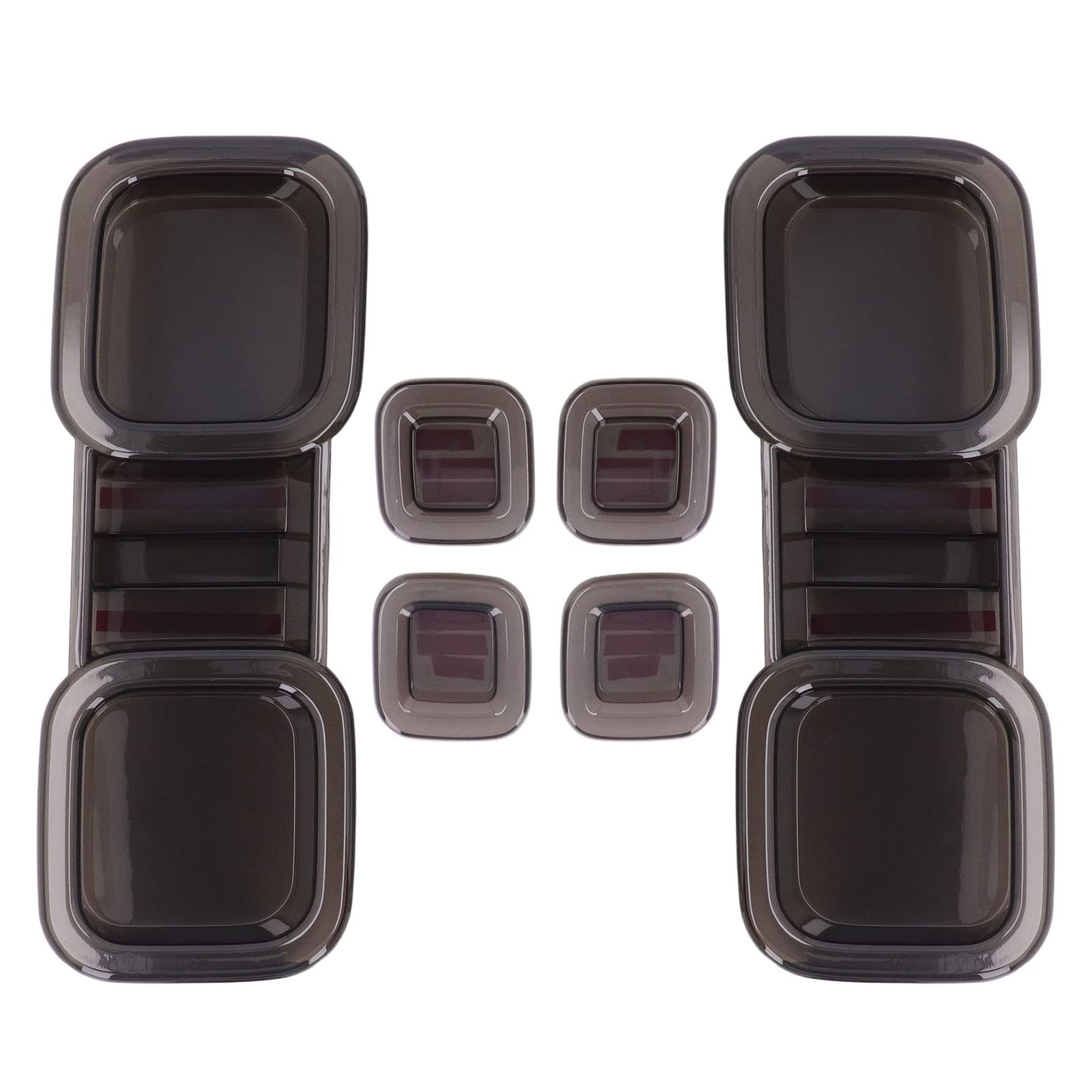 AYNEFY 6-teiliges Ersatz-Rücklicht-Set mit Klebstoff, Transparente Graue Rückleuchtenabdeckung, Ideal für Defender 110 L663 2020 und Höher, Verhindert Kratzer, ABS-Material AYNEFY 6-teiliges Ersatz-Rücklicht-Set mit Klebstoff, Transparente Graue Rückleuchtenabdeckung, Ideal für Defender 110 L663 2020 und Höher, Verhindert Kratzer, ABS-Material von AYNEFY