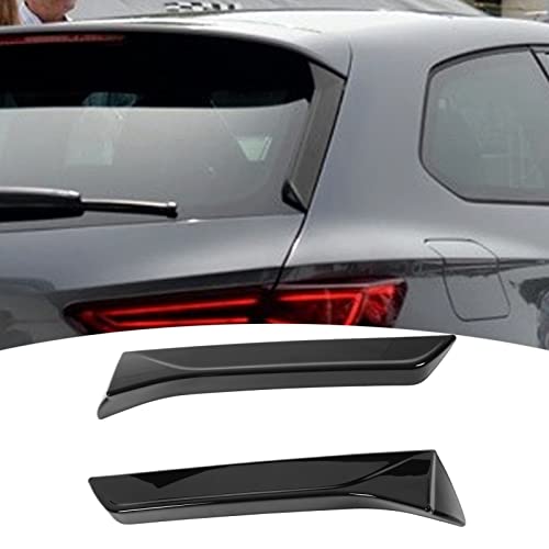 AYNEFY Heckscheiben Spoiler für Seat Leon 5f Fenster Seitenspoiler 2 Stück Heckscheiben Seitensplitter Flügel Außenverkleidung Links Rechts Ersatz für SEAT Leon 5F FR Mk3 MK3.5 2013-2021(Schwarz) von AYNEFY