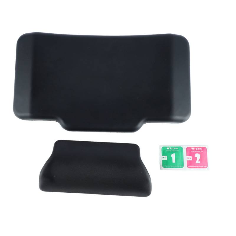 AYNEFY Motorrad -Backbox -Stützpad, PU Leder -Dämpfungspolster mit Oberen und Unteren Pads, 3 cm Dicke Design für Passagiersicherheit, Abnehmbares Doppelseitiges Klebeband für die von AYNEFY