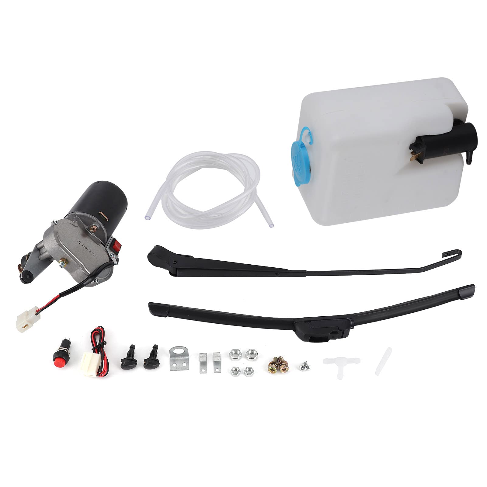 AYNEFY Windschutzscheibenwischer-Kit, Universal Electric UTV Wischermotor, Komplettes Reinigungskit mit Geräuschreduktionskonstruktion für Allwetter, Effiziente Reinigung, Ideal für UTV, ATV AYNEFY Windschutzscheibenwischer-Kit, Universal Electric UTV Wischermotor, Komplettes Reinigungskit mit Geräuschreduktionskonstruktion für Allwetter, Effiziente Reinigung, Ideal für UTV, ATV von AYNEFY