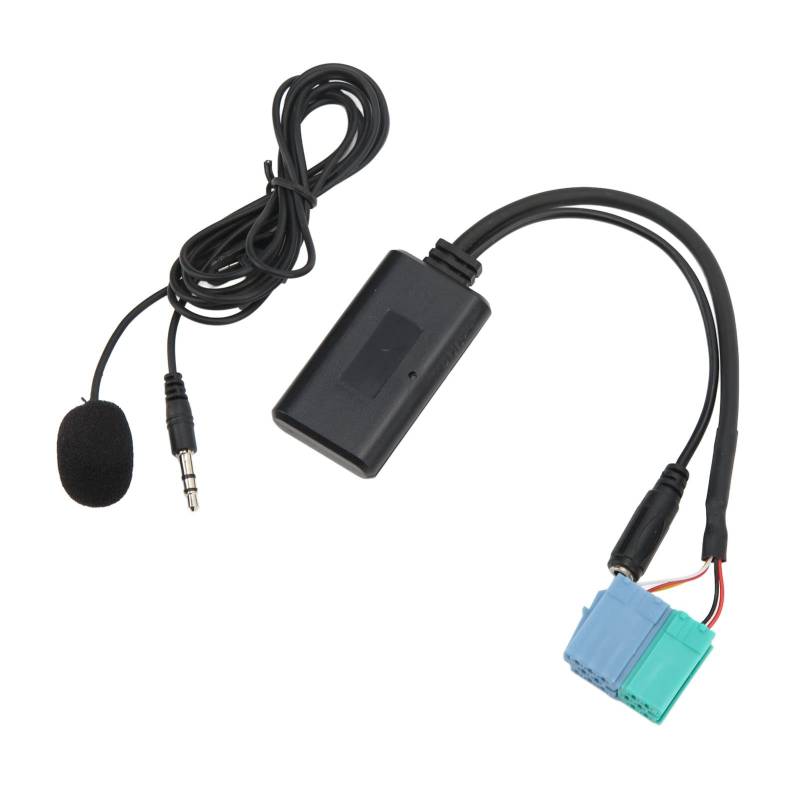 Auto Bluetooth Adapter, AUX Eingangsadapter Drahtloses Audiomodul Kabelgebundener Bluetooth 5.0 Frequenz Audioadapter mit Mikrofon, 12V Universal Bluetooth Adapter von AYNEFY