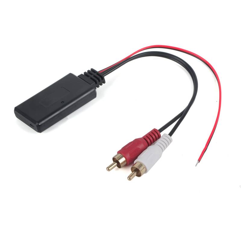 Bluetooth-AUX-Empfängermodul – Bluetooth-Adapter, 2-RCA-AUX-IN-Adapter, AUX-Audio, 2-RCA-Zusatzkabel, Autoradio-Anschluss für Autoradio von AYNEFY