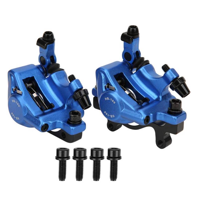 Hydraulische Scheibenbremse Set, Fahrrad-Scheibenbremsen-Set Hydraulische Scheibenbremse aus Aluminiumlegierung HB-100 MTB-Leitung, die Hydraulische Scheibenbremse Vorne und Hinten von AYNEFY