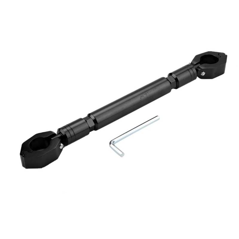 Motorrad Lenker Querstrebe,Motorrad Ausgleichsstange Lenker Balance Bar Aluminiumlegierung Motorrad Balance Lenker Querstange für 22 Mm Lenkrad Stärke Hebel Verstärkungshebel(Schwarz) von AYNEFY