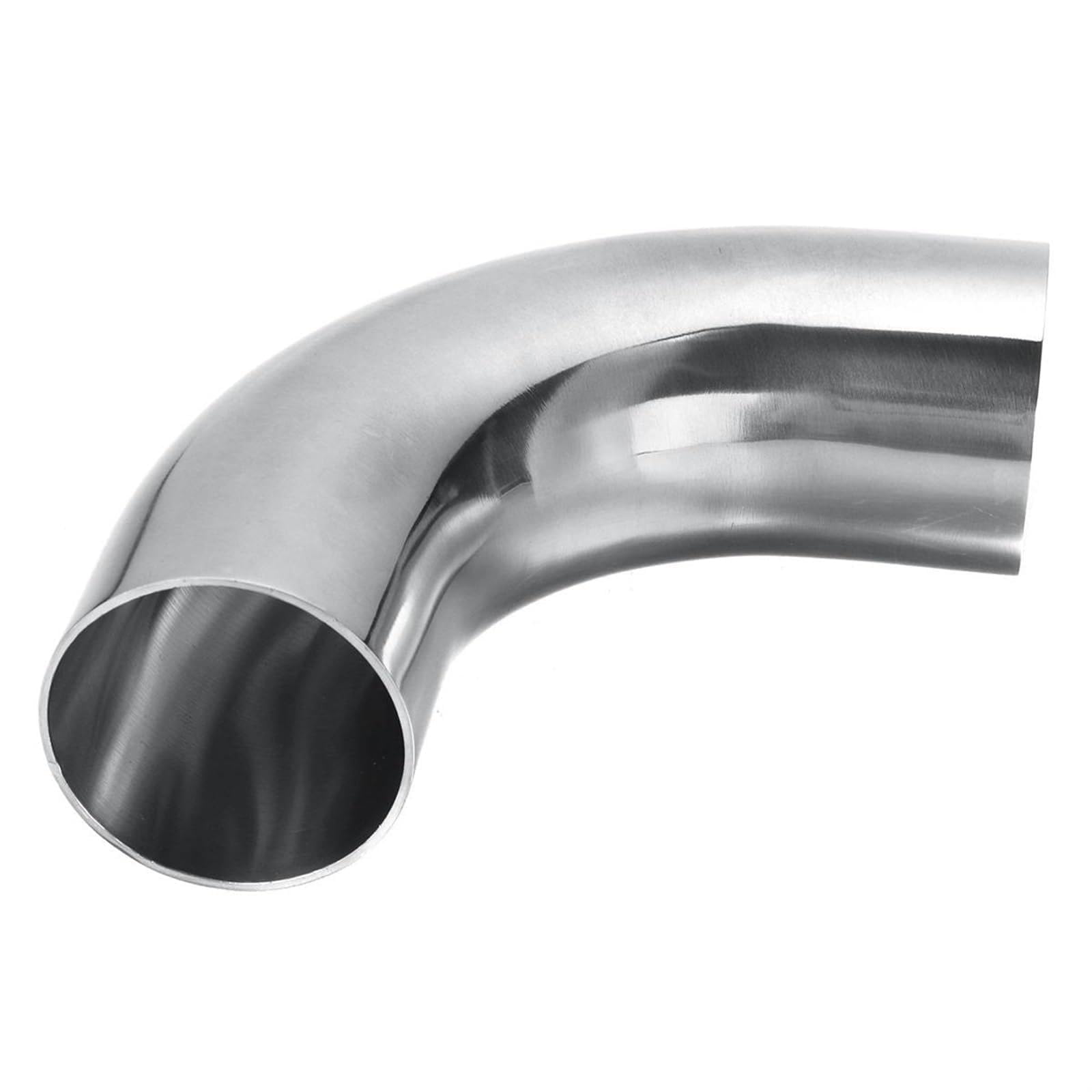 Auto Endrohre Auto Boot Haushalt 45°/90°/180° 50mm/2" Universal Gebogenes Rohr Edelstahl Gebogenes Auspuffrohr Schweißrohr Auto Auspuff Endrohr (Farbe : 90 degree) von AYOK