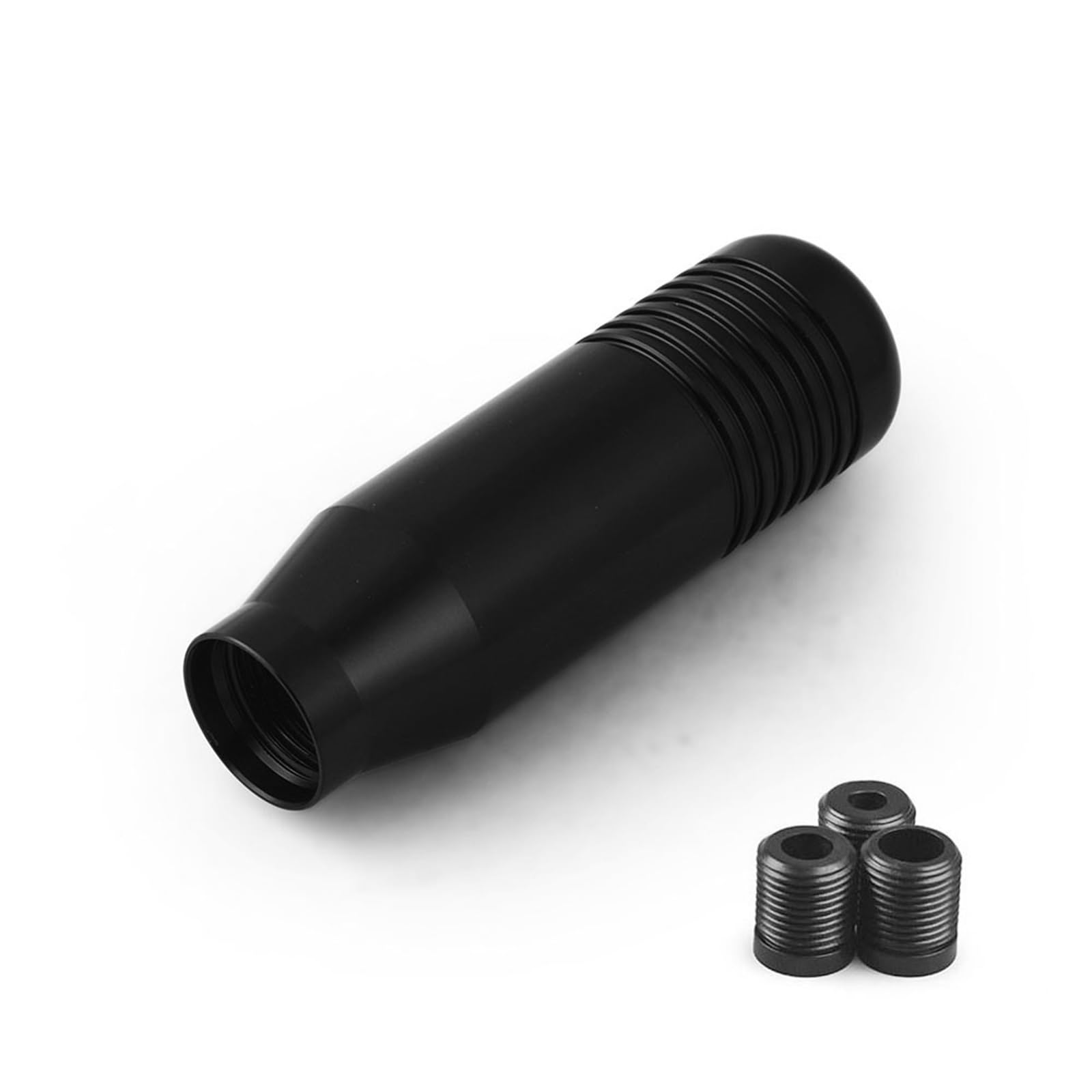 Schaltknauf, SchaltknüPpel 8,5 cm stilvoller Schaltknauf-Stick, Schaltgetriebe, universelles Auto, Aluminium, verlängerter Schaltknauf, Schaltknauf, KEIN Logo(Black) von AYXAMO