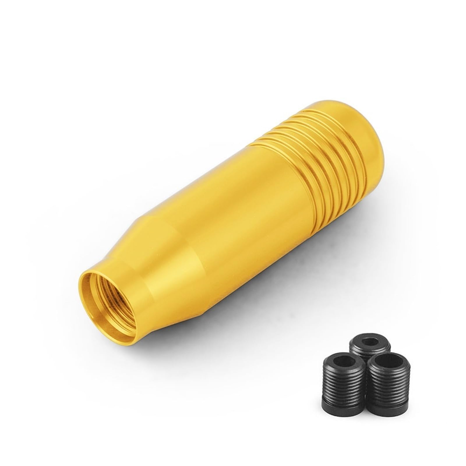 Schaltknauf, SchaltknüPpel 8,5 cm stilvoller Schaltknauf-Stick, Schaltgetriebe, universelles Auto, Aluminium, verlängerter Schaltknauf, Schaltknauf, KEIN Logo(Gold) von AYXAMO