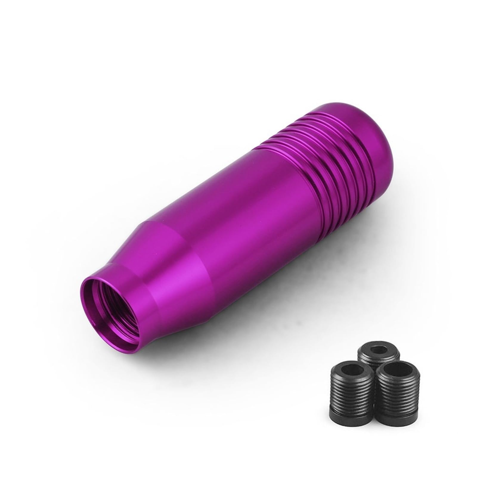 Schaltknauf, SchaltknüPpel 8,5 cm stilvoller Schaltknauf-Stick, Schaltgetriebe, universelles Auto, Aluminium, verlängerter Schaltknauf, Schaltknauf, KEIN Logo(Purple) von AYXAMO