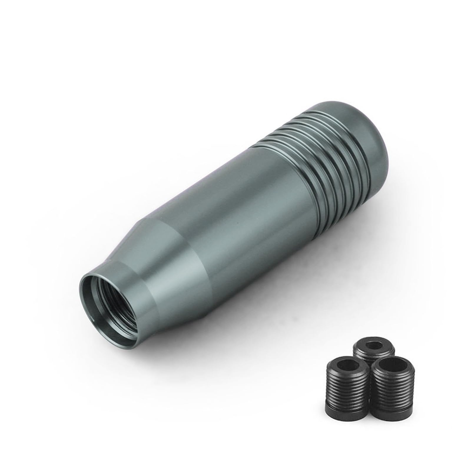 Schaltknauf, SchaltknüPpel 8,5 cm stilvoller Schaltknauf-Stick, Schaltgetriebe, universelles Auto, Aluminium, verlängerter Schaltknauf, Schaltknauf, KEIN Logo(Titanium) von AYXAMO