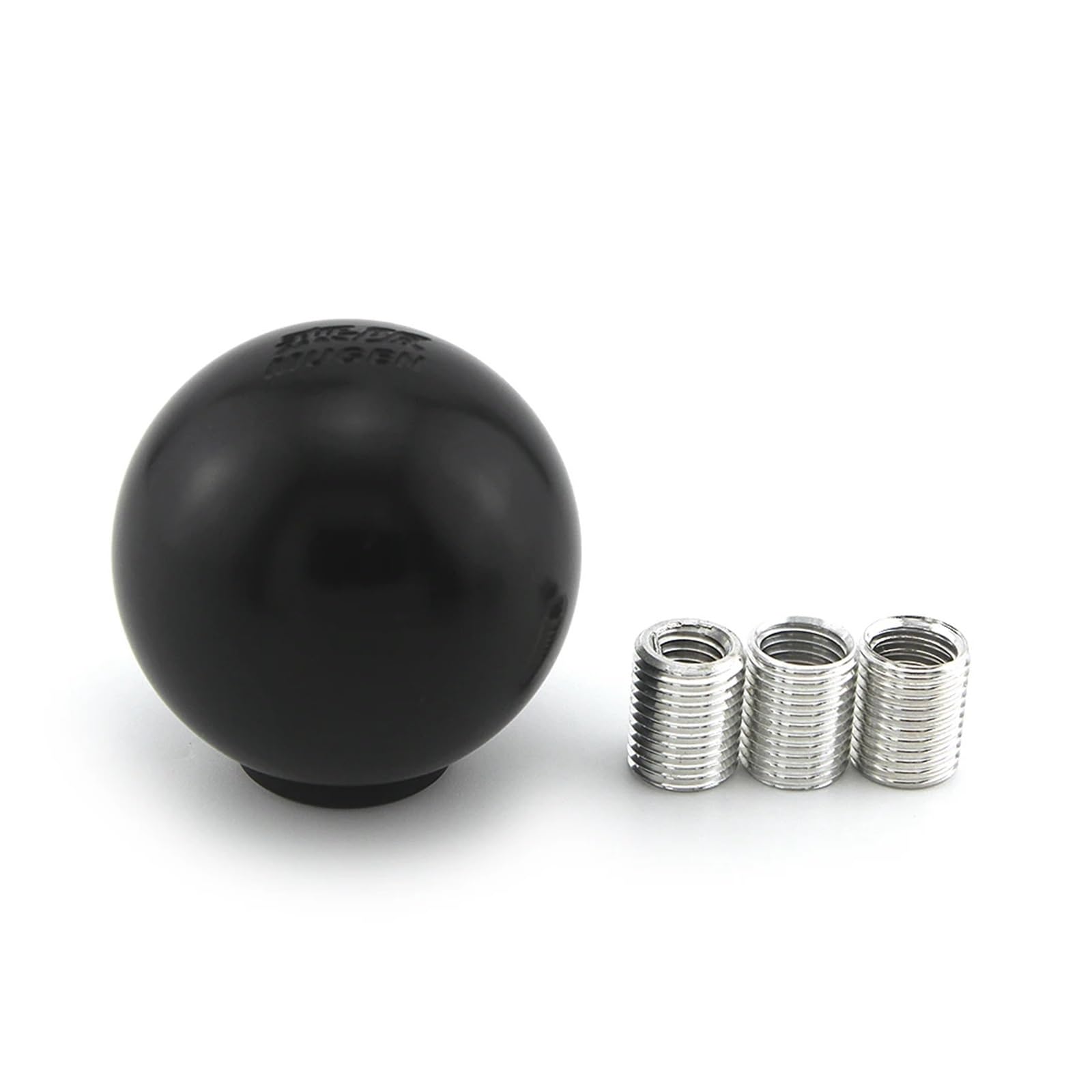 Schaltknauf, SchaltknüPpel Kugelförmiger Schaltkopf aus Metall, Universal-Wave-Stick-Kugel-Schalthebel, Silber-Schwarz-Schaltknauf mit Kugel(Black) von AYXAMO