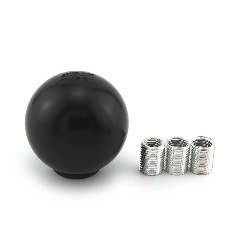 Schaltknauf, SchaltknüPpel Kugelförmiger Schaltkopf aus Metall, Universal-Wave-Stick-Kugel-Schalthebel, Silber-Schwarz-Schaltknauf mit Kugel(Black) von AYXAMO