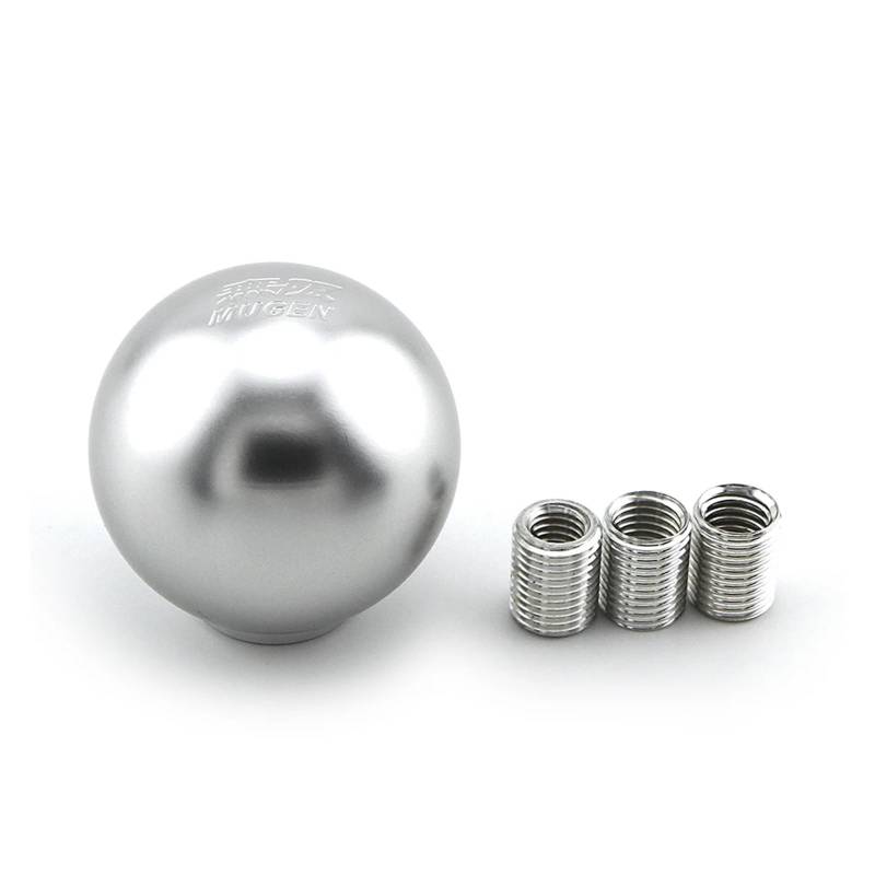 Schaltknauf, SchaltknüPpel Kugelförmiger Schaltkopf aus Metall, Universal-Wave-Stick-Kugel-Schalthebel, Silber-Schwarz-Schaltknauf mit Kugel(Silver) von AYXAMO