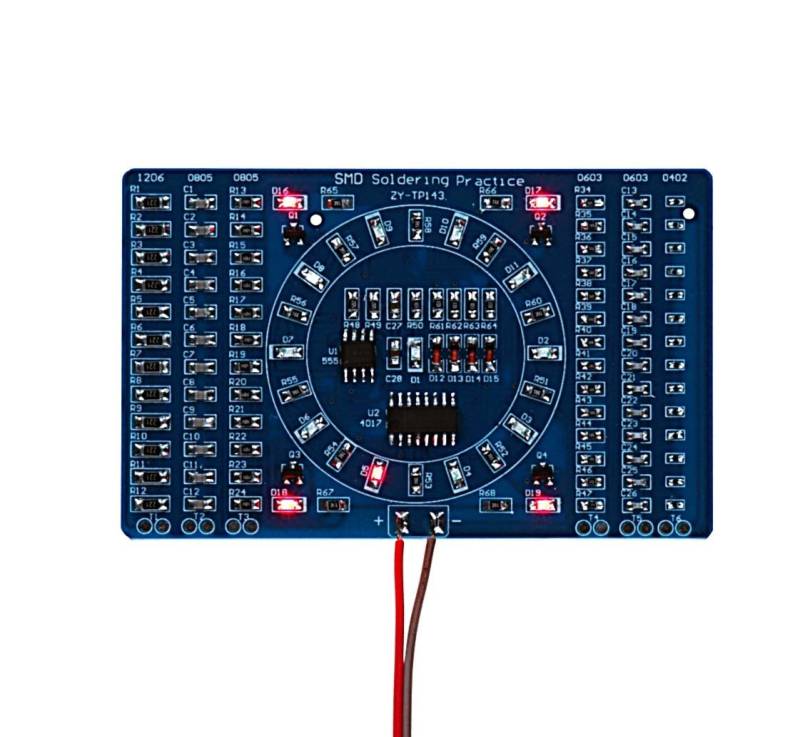 AZDelivery NE555 SMD Löten Übungsplatine DIY Kit - LED Modul zum Löten Lernen, Set mit Lötbausatz - Elektronisches Soldering Kit für Lötübungen von AZDelivery